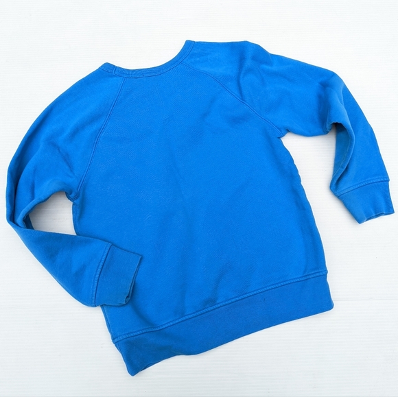 GAP kids total blue spell out pull-over crewneck sweatshirt - Picture 4 of 5